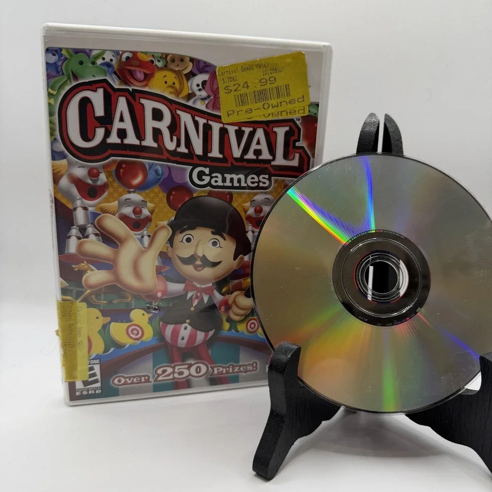 Carnival Games Nintendo Wii Video Game Complete CIB 2K Play Party Family E Rated